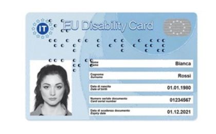 Avviso Carta europea della Disabilità